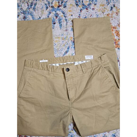7 Diamonds Chino Pants Men’s 34x30 Brown Tan Straight Fit Business Casual - Picture 1 of 5